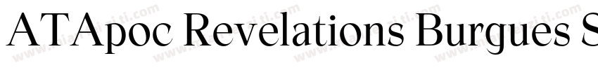 ATApoc Revelations Burgues Script字体转换